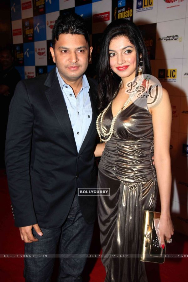 Bhushan Kumar and Divya Khosla at Mirchi Music Awards 2011 at BKC