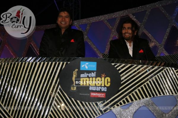Shaan and Sonu Nigam at Mirchi Music Awards 2011 at BKC