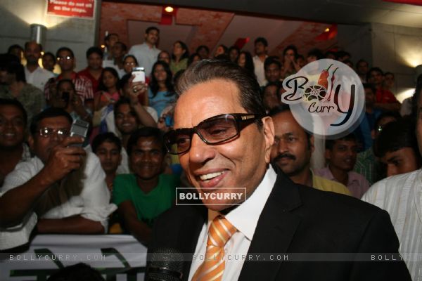 Dharmendra at Dev Anands old classic film Hum Dono premiere at Cinemax Versova