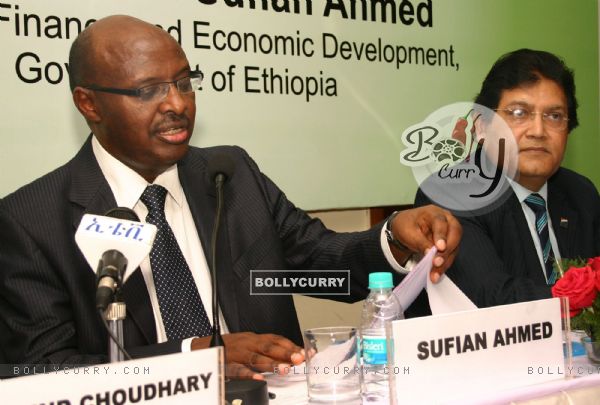 Minister of Finance & Economic Development,Ethiopia,Sufian Ahmed and President, PHD Chamber Salil  Bhandari at the launch of