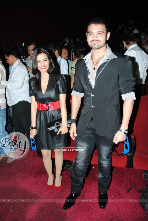 Twinkle Bajpai and Mimoh at Launch of Vikram Bhatt's 'Haunted - 3D' movie first look