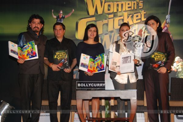 Rani Mukherjee & Devita Saraf unveil www.womenscricketworld.com at JW Marriott, Juhu in Mumbai on Friday evening. .