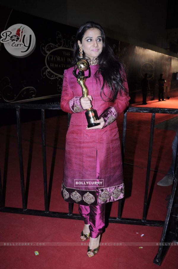 Vidya Balan at Global Indian film and Television awards at Yash Raj studios in Mumbai.  .