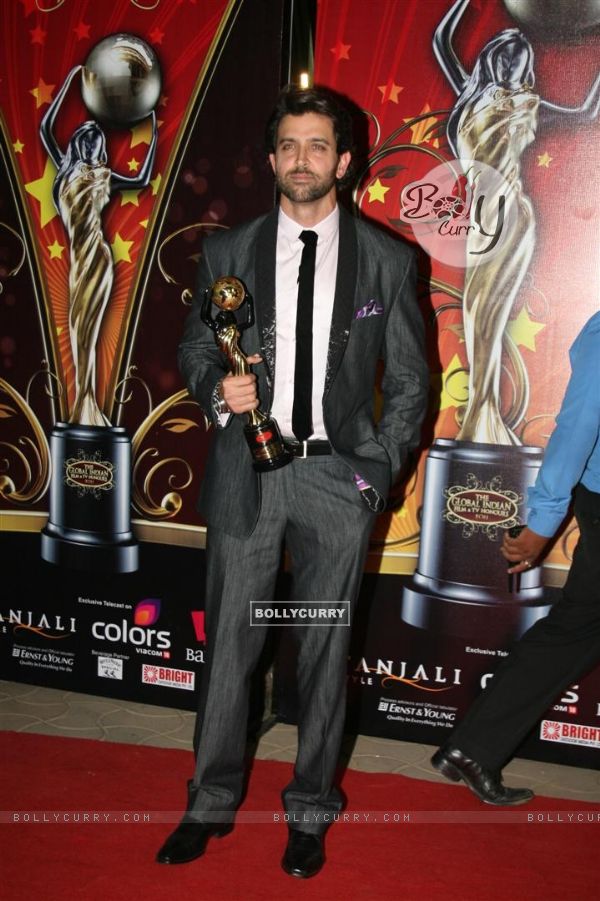 Hrithik Roshan at Global Indian film and Television awards at Yash Raj studios in Mumbai