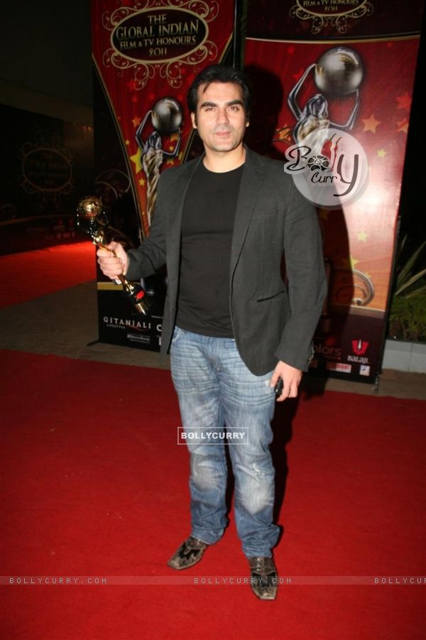 Arbaaz Khan at Global Indian film and Television awards at Yash Raj studios in Mumbai
