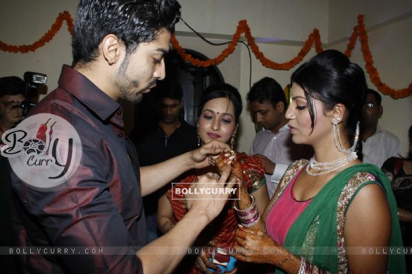The ring ceremony of Debina and Gurmeet