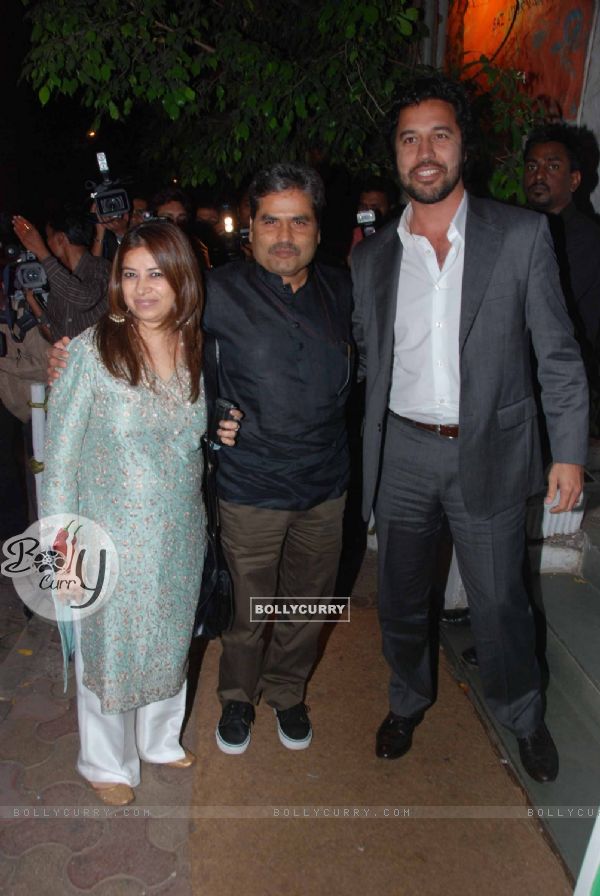 Vishal Bharadwaj at Shahid Kapoor's birthday celebration at Olive, Bandra
