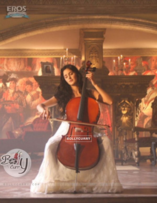 Katrina playing a cello in Yuvvraaj