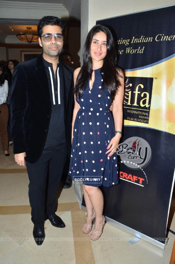 Kareena Kapoor and Karan Johar at IIFA voting at Marriott today morning. .