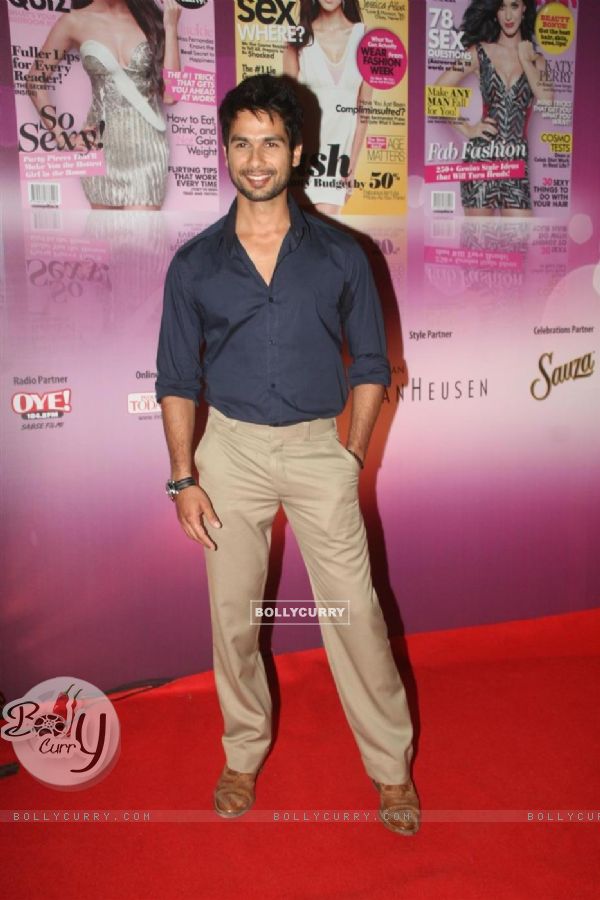Shahid Kapoor walked the red carpet at Cosmopolitan Awards