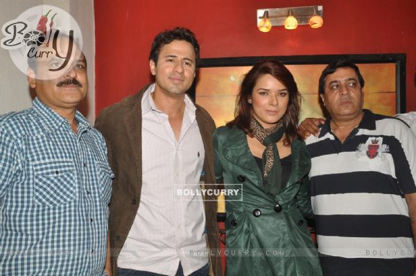 Aryan Vaid and Udita Goswami on the location of Diary of a Butterfly film at Goregaon (124498)