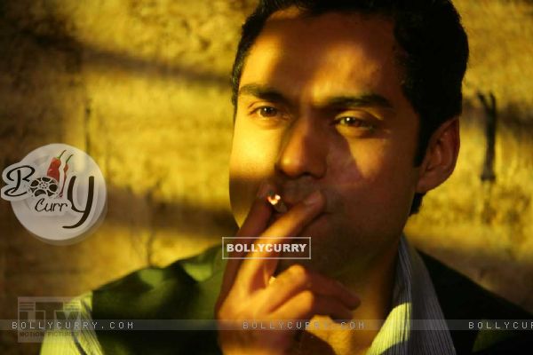 Abhay Deol smoking in the movie Dev D