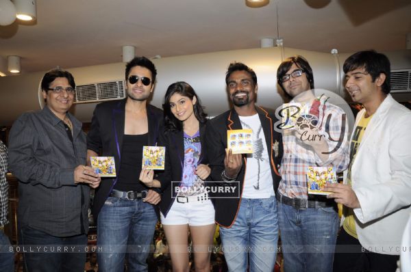 Jackky Bhagnani, Remo Dsouza and Pooja Gupta at F.A.L.T.U film music launch at Planet M, Mumbai (124780)