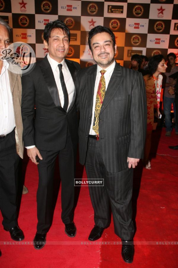Shekhar Suman and Adnan Sami at BIG STAR IMA Awards
