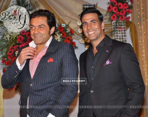Akshay Kumar and Bobby Deol at Promotional event of film 'Thank You' at Madh Island (125340)