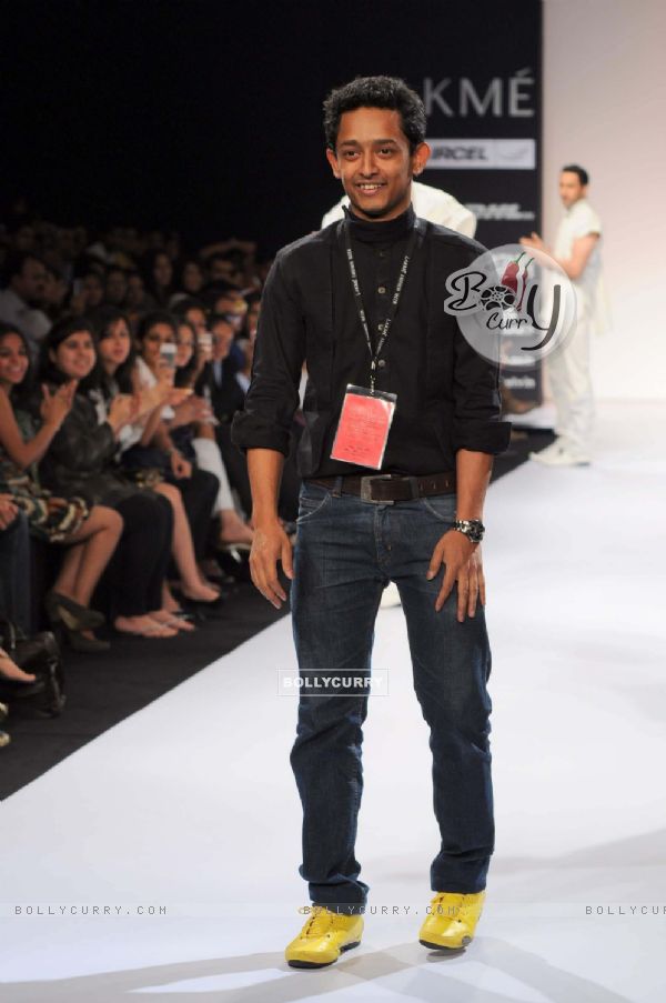 Designer Amalraj Sengupta's creations during the Lakme Fashion Week day 4 in Mumbai. .