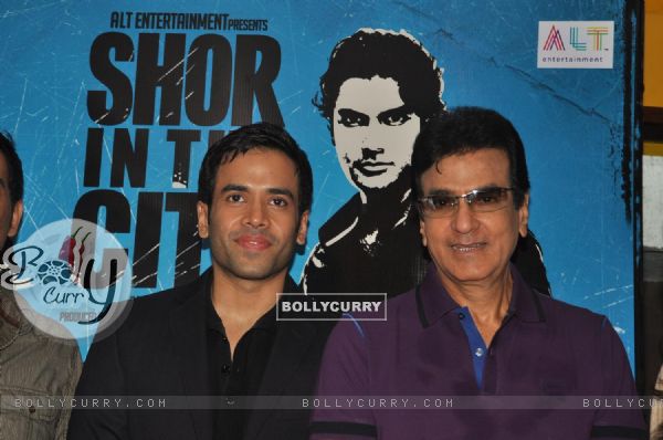Jeetendra and Tusshar Kapoor at Upcoming film 'Shor In The City' First look and Poster released (127436)
