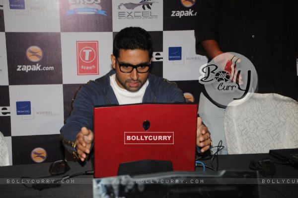 Abhishek Bachchan at Zapak.com Game film event at Novotel (128300)