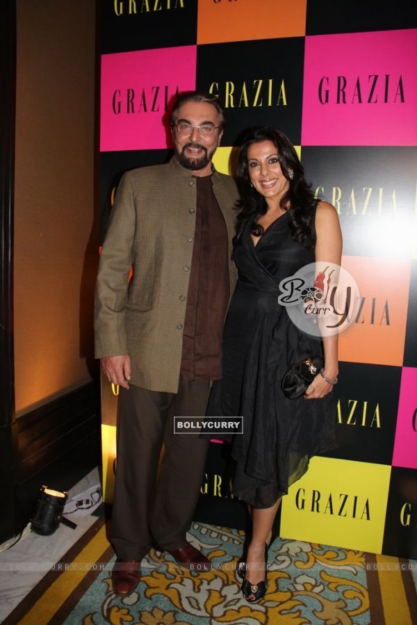 Kabir and Pooja Bedi at Grazia Magazine 3rd Anniversary in style