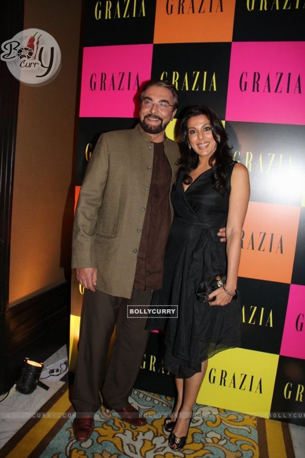 Kabir and Pooja Bedi at Grazia Magazine 3rd Anniversary in style