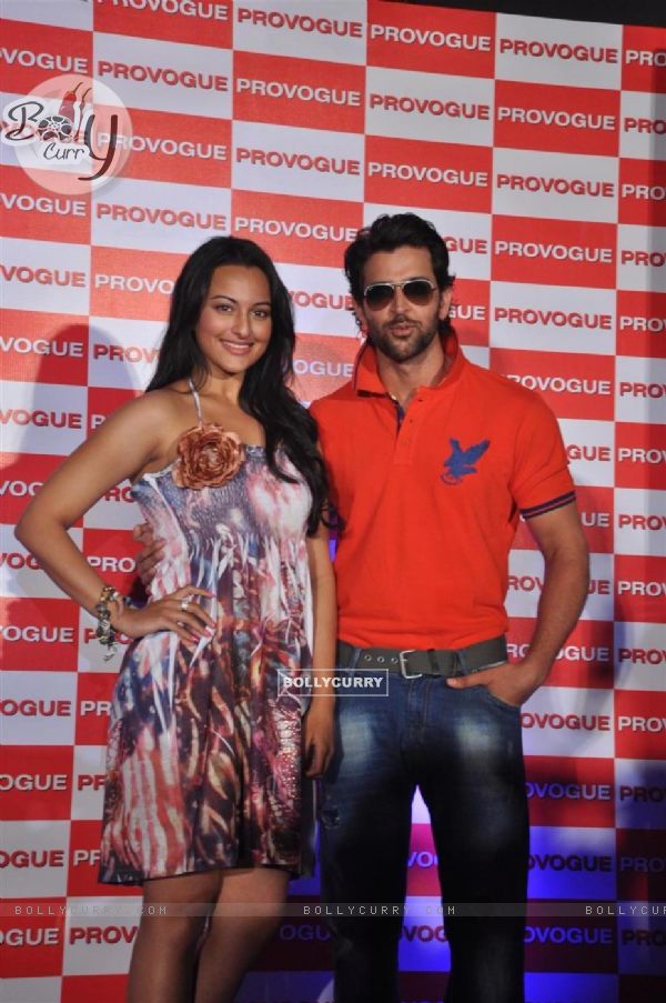 Hrithik Roshan and Sonakshi Sinha Provogues brand ambassadors unveiled its new Spring Summer Catalouge