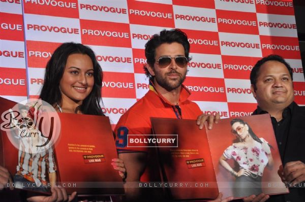 Hrithik Roshan and Sonakshi Sinha Provogues brand ambassadors unveiled its new Spring Summer Catalouge
