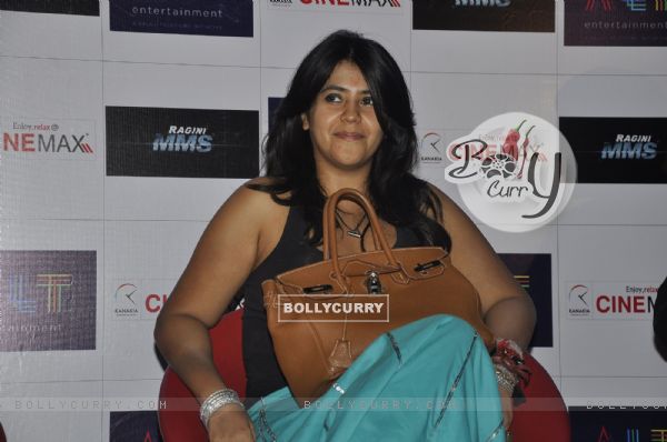 Ekta Kapoor at The first look launch of Ragini MMS at Cinemax, Mumbai