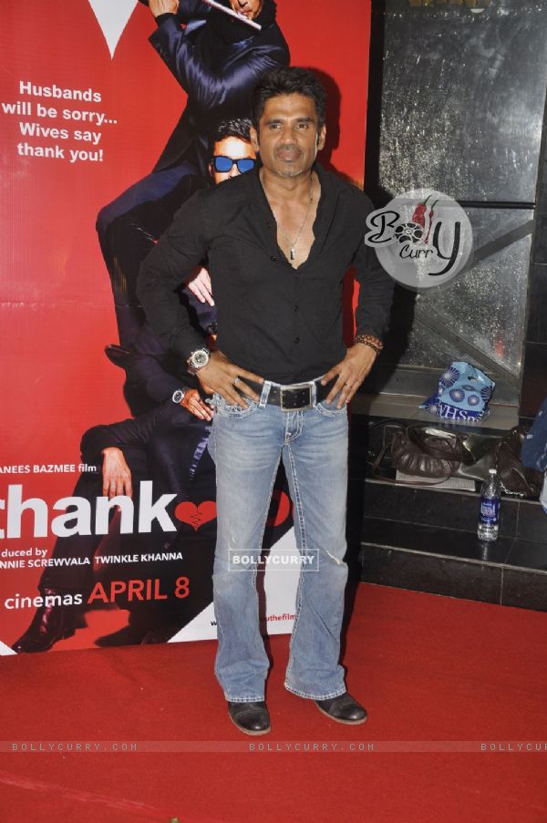 Sunil Shetty at Premiere of Thank you at Chandan, Juhu, Mumbai. . (129124)