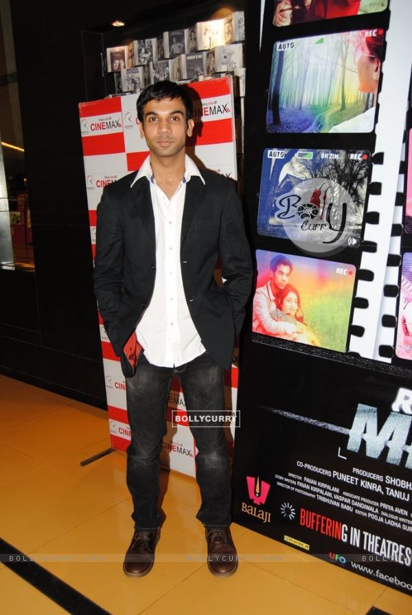 Raj Kumar Yadav at first look launch of Ragini MMS at Cinemax, Mumbai (129236)