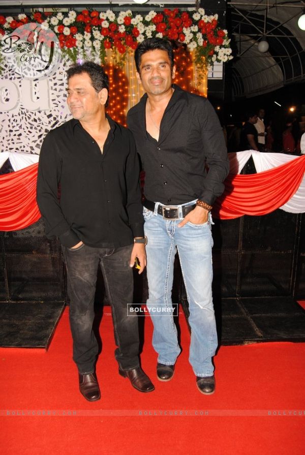 Anees Bazmee with Sunil Shetty at Premiere of Thank You movie at Chandan, Juhu, Mumbai (129288)