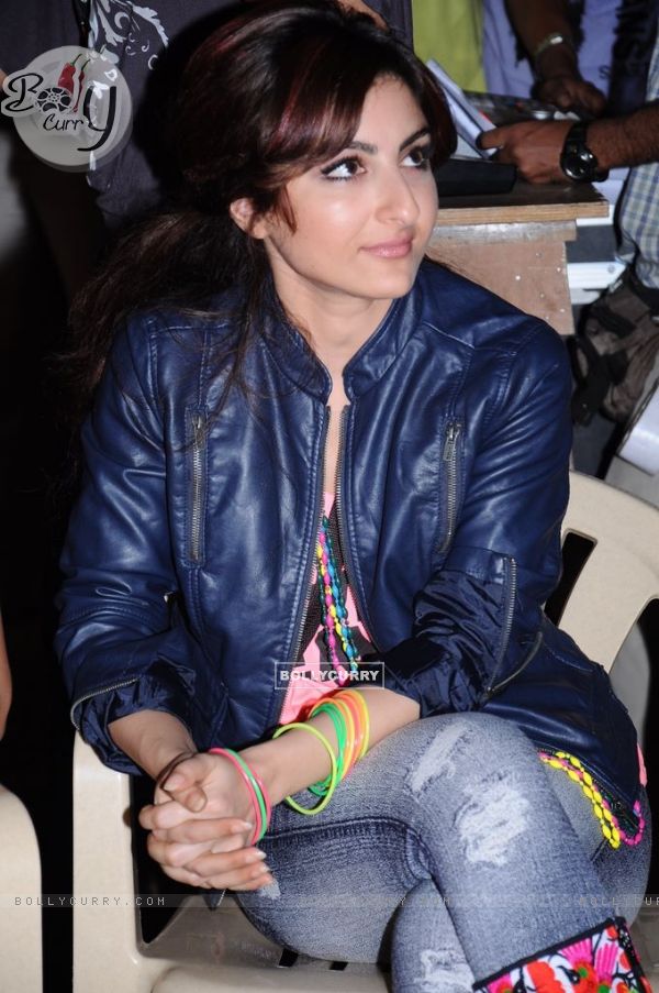 Soha Ali Khan on the sets of Soundtrack at Bandra, Mumbai