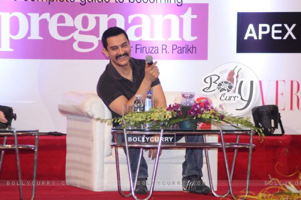 Aamir Khan at the Dr. Firuza Parikh's book Launch - A Complete Guide to becoming pregnant. .