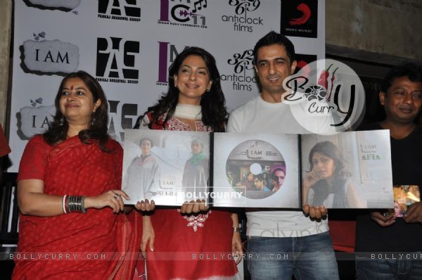 Juhi Chawla and Sanjay Suri at music launch of film 'I Am' (130675)