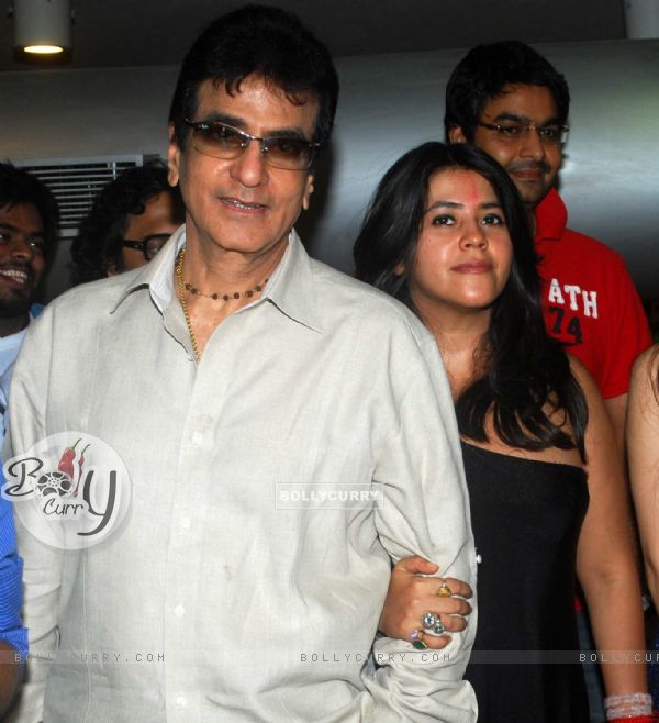 Jeetendra and Ekta Kapoor at music launch of the movie 'Ragini MMS' (130965)