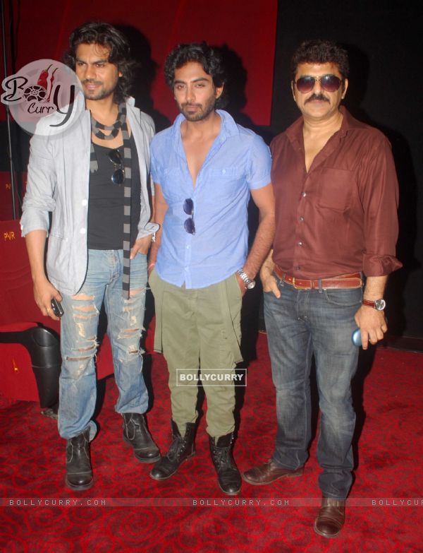 Gaurav Chopra, Rohit Khurana and Rajesh at press conference of movie 'Men will be Men' at PVR Juhu (131185)