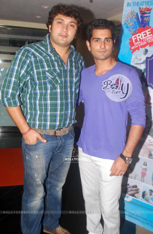 Rajesh Kumar and Rahil Tandon at press conference of movie 'Men will be Men' at PVR Juhu (131189)