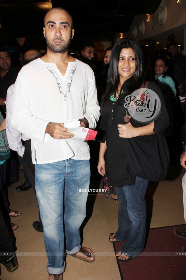 Ranvir Shorey and Konkona Sen at special screening of movie 'Dum Maaro Dum' at PVR Juhu