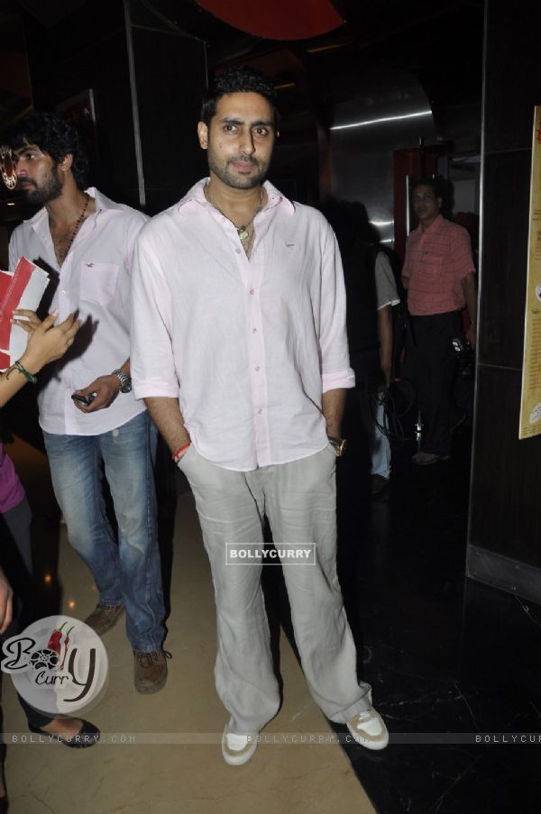 Abhishek Bachchan at special screening of movie 'Dum Maaro Dum' at PVR Juhu (131381)