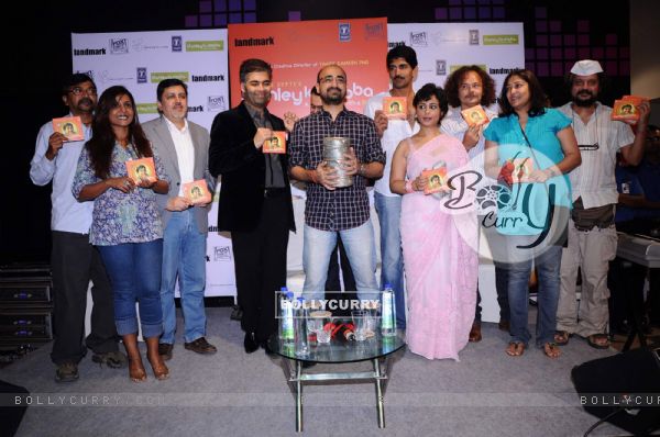 Karan Johar with Divya Dutta launches the music of the film Stanley Ka Dabba at Landmark. .