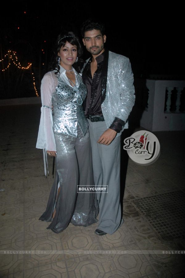 Gurmeet Choudhary with Debina birthday bash at Madh with Retro Theme