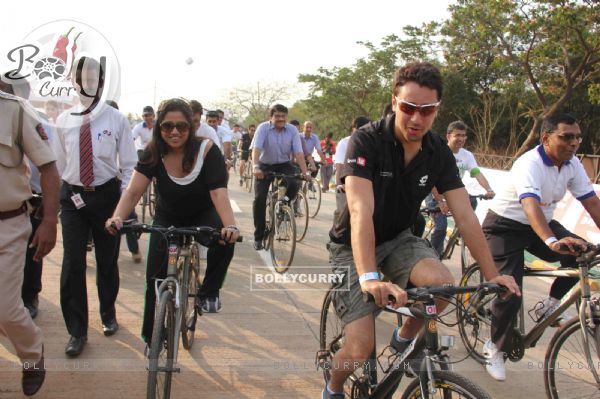 Imran Khan at BSA Hercules India Cyclothon, Bandra