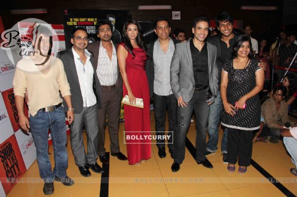 Tusshar Kapoor, Sundeep, Preeti Desai and Nikhil Dwivedi at premiere of movie 'Shor In The City' (132176)