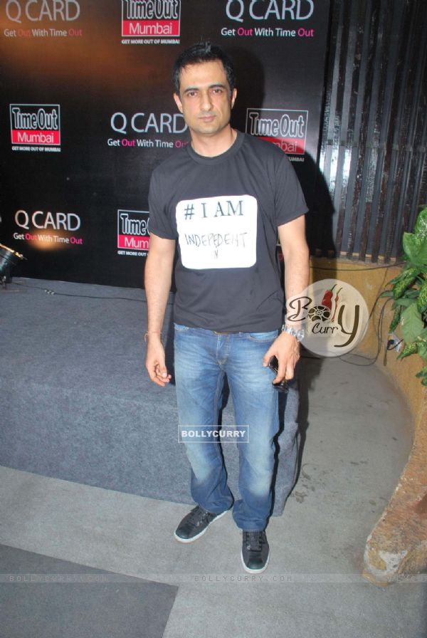 I AM film starcast Sanjay Suri at Time Out magazine Q Card launch at Bonobo. . (132197)