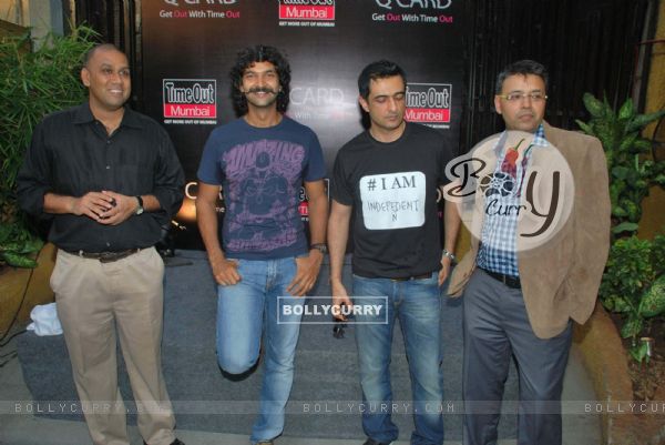 I AM film starcast Purab Kohli and Sanjay Suri at Time Out magazine Q Card launch at Bonobo. . (132201)