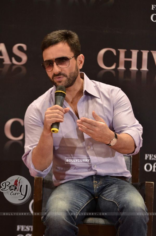 Saif Ali Khan at Chivas Cannes red carpet appearance announcement at Trident. .