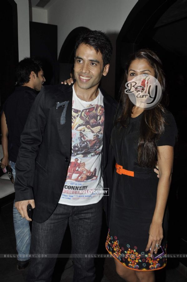 Tusshar Kapoor and Amrita Arora at success bash of Shor In The City at Fat Cat Cafe