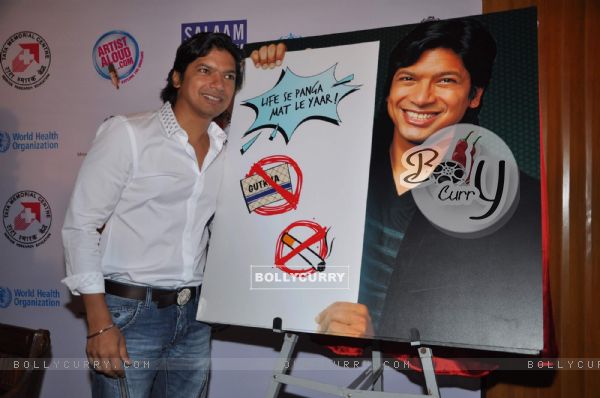 Shaan at Anti-tobacco campaign with Salaam Bombay Foundation and other NGOs, Tata Memorial, Parel. .