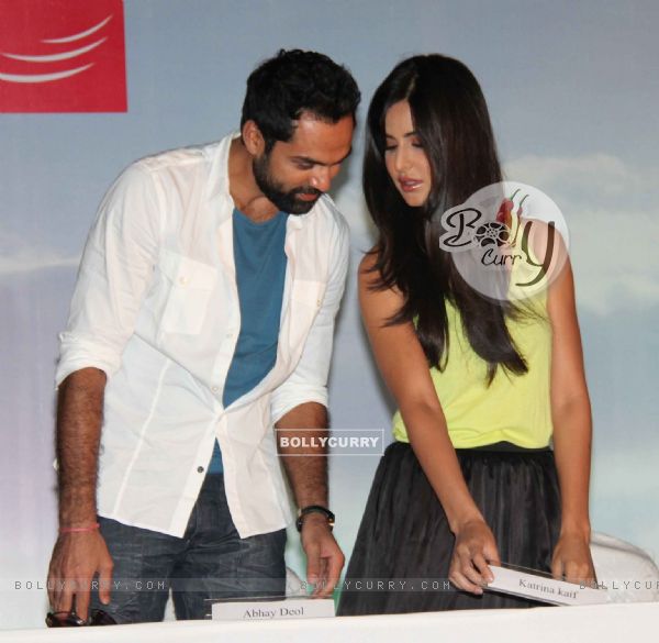 Katrina Kaif and Abhay Deol at 'Zindagi Na Milegi Dobara' movie first look launch (134497)