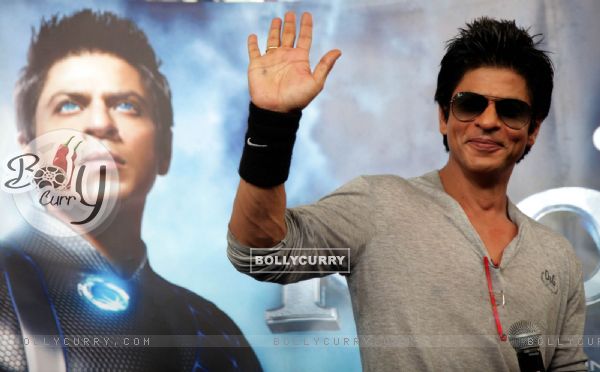 Shah Rukh Khan launch the theatrical promo of his film 'Ra.One' at IMAX BIG Cinemas in Wadala