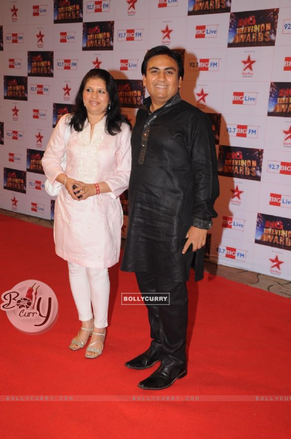 Dilip Joshi at Big Television Awards at Yashraj Studios